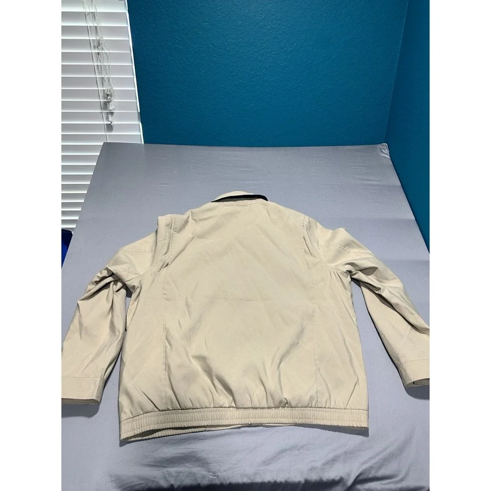 POLO RALPH LAUREN Men's Cotton Khaki Bomber Jacket Plaid Lined, 2XL